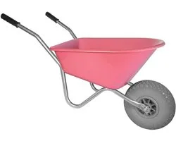 Brouette enfant Hummer rose 35 L avec roue anti-crevaison