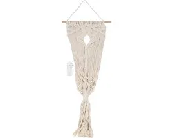 Lit suspendu pour animaux - Panier suspendu pour chat - Animal détendu - Design tissé à la main - Longueur 137 cm - Naturel
