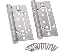 4 Inch Door Hinges Ball Bearing Non-insertable Heavy Duty Stainless Steel Mobile Home Hinges - Smooth & Mute Movement - Butt Hinges for Internal Doors binnendeur stomp