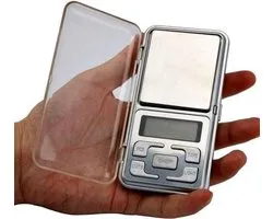 Scoby - Mini balance de précision - Compacte, précise et portable - 0 à 500 grammes - Argent - Acier inoxydable