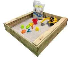 Wooden sandpit