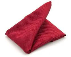 Pochette de costume rouge foncé
