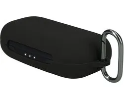 kwmobile housse pour étui écouteurs - compatible avec Anker AeroFit 2 Pro - Housse de protection tendance écouteurs sans fil en noir