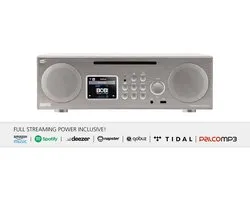 Telestar Nedis DABMAN i450 CD Multifunctionele Stereo Radio DAB+ / FM / Internet / Bluetooth Wit-Zilver