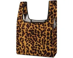 Herbruikbare Boodschappentas - Shopping Tas - Dagelijks Winkelen - Opvouwbaar Ontwerp - 62 x 42 x 12 cm - Cheetah Leopard