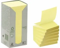 Memoblok 3M Post-It Z-Note R330 Recycle Geel