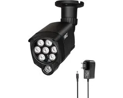 8 LED Infrarood Verlichting 30 M IR Licht voor Beveiligingscamera's VR (Quest Serie VR2) PS5 90 ° Nachtzicht Inclusief 12V 1A Voeding — Zwart