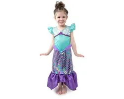 Little Adventures - Purple sparkle mermaid jurk – Maat 98-104