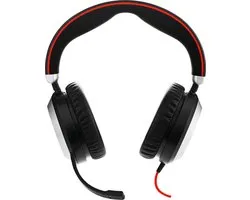 Jabra Evolve 80 Stereo USB-C Business Headset – Active Noise Cancellation, UC Certified