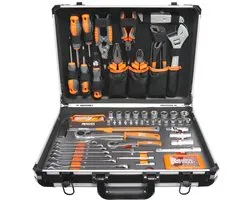 George Tools aluminium gereedschapskoffer met 95-delige gereedschapsse