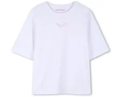 Zadig & Voltaire X60534 Tops & T-shirts Meisjes - Shirt - Gebroken wit - Maat 140