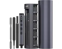 Fokelyi - 78 Electric Screwdriver Kit - Elektrische schroevendraaier – Draadloze schroevendraaierset- Schroevendraaiers - Compact doe-het-zelfgereedschap voor horloge en brillen