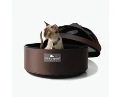 Sleepypod Mobile Pet Bed - 3-in-1 - Chocolat Noir - sac de transport - siège auto - lit pour animaux