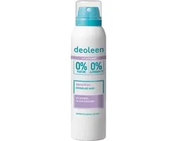 Deoleen 0% Aluminium - Deodorant Sensitive - 24 uur effectieve bescherming - 0% parfum & 0% alcohol - Dermatologisch getest - Anti-witte strepen - 150 ml