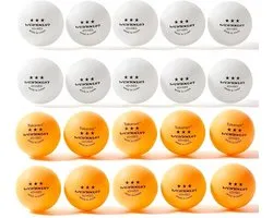 TOKANEIT 20x Tafeltennisballen Poly 40+ Diverse Kleuren