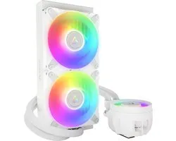 Arctic Liquid Freezer III 240 A-RGB White - Vloeistofkoelsysteem processor - afmeting radiator: 240 mm - Intel LGA: 1851, 1700 - AMD AM5, AM4 - 2x 120mm PWM ARGB - wit