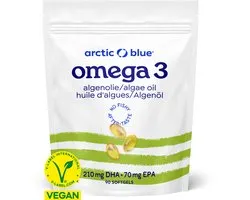Arctic Blue - Omega 3 Algenolie - DHA & EPA - Vegan - 90 capsules