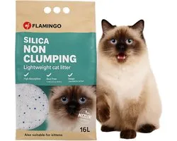 Flamingo - Flamingo - Kattenbakvulling Katten - Kattenbakvulling Silica Medium 16l - 1st - 210770 - 1st - 1pce