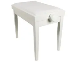 Scarlatti Piano Bench White Adjustable Matt KY102-14W
