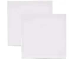 Benson Schildersdoek - 2x - 40 x 40 cm - blanco canvas - katoen - 280 grams