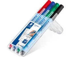STAEDTLER Lumocolor correctable niet permanente en droog afveegbare marker – fijn - box 4 kleuren
