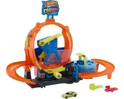 Hot Wheels City Mega Autowasserette met looping - Speelgoedbaanset