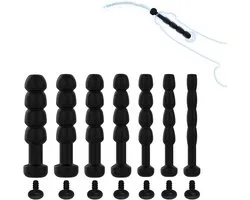 Urethral Sounds Set for Men 7pcs Hollow Penis Plug Kit Urethra Sounding Toys for Penis Stimulation Masturbation Mens Sex Toys