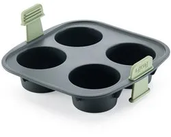 Lékué Airfryer Bakvorm - 4 Muffins - Siliconen - Grey