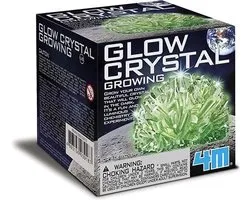 4M Science in action: GLOW CRYSTAL GROWING, in doosje 9x9x9cm, 14+