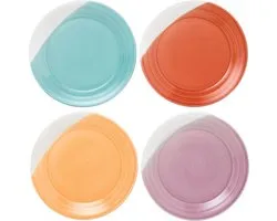 Assiette plate Royal Doulton Brights - Ø 28cm - 4 pièces