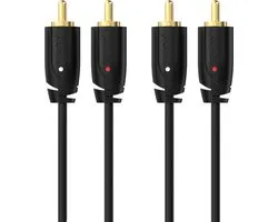 Sinox PRO Tulp stereo kabel | 1 meter