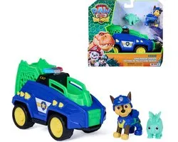 Spinmaster PAW Patrol- De Dino Film - Chase Dino Rescue Cruiser met klauw met veermechanisme en 2 actiefiguren