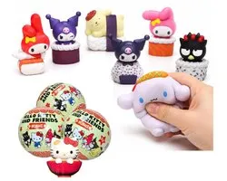 Hello Kitty and Friends Squishy Sushi - 1 exemplaire - 7.5 cm - Mignon - Kawaii - Connu de - Slow Rising