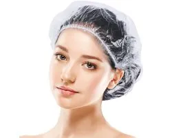Bonnets de douche - 100 pièces - Bonnets de douche en plastique - Plus épais et plus grands - Bonnet de douche - Transparent - Bonnet de Bain - Bonnet de Shower - Imperméable - Pour spas de voyage, hôtels et salons de coiffure, usage domestique