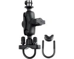 RAM Mount Handlebar U-Bolt Double Ball Mount with Action Camera Adapter