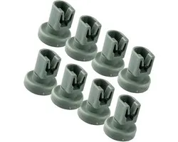 Roulettes Multaparts® pour panier supérieur de lave-vaisselle - lot de 8 pièces - | Dimensions roue Ø 24 mm, hauteur 29 mm | Convient pour AEG, Atag, Electrolux, Etna, IKEA, Juno, Pelgrim, Zanussi | Roues alternatives 50286967000, 50278101006
