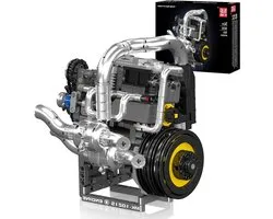 Mould King 10215 Technique Supercar Moteur Blocs de Construction Kit, 739+ pièces Blocs de Modèle de Moteur MOC V12 avec Moteur, Jouet de Construction de Moteur STEM pour Enfants 14+/Adultes Collection Amateur