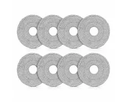 10 chiffons de nettoyage compatibles avec Dreame L10s Ultra Gen 2/Gen 3 - L40/L50 Ultra AE - L10s Pro Ultra - X30/X40/X50/L40 Ultra - Mova E30/E40/P50/V50 Ultra aspirateur robot - tampons de nettoyage en microfibre lavables, de remplacement