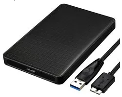 Boîtier pour disque dur externe 2,5 pouces - Boîtier HDD SATA USB 3.0 - Prise en charge UASP - Mode veille intelligent - Câble Micro-B vers USB de 40 cm inclus - Noir