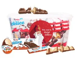 Kinder Chocolade Sinterklaas Partymix 835g - 27 stuks - Kinder Surprise, Bueno, Bueno White, Maxi & Délice - Sinterklaas traktatie