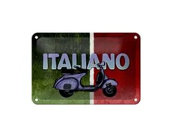 Blechschild Mofa 18x12cm Stile Italiano Italien Scooter
