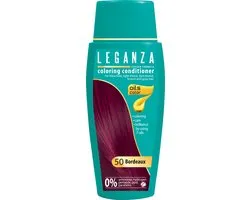 Leganza Coloring Conditioner Bordeaux – Natuurlijke Kleurspoeling Bordeauxrood – Semi-Permanente Haarkleuring met Natuurlijke Oliën – Zonder Ammoniak – 150ml