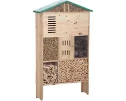 Groot insectenhotel en bois - 62x16x100 cm - Idéal pour jardin et nature