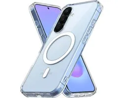 My Case Transparant Hoesje - Convient pour Samsung A57 - Convient pour MagSafe - Élancé - Robuste - Choc proof