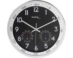 Techno Line WT 7981 Wandklok Kwarts 300 mm x 5 cm Chroom