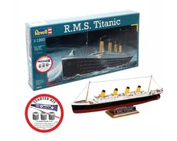 Revell Modelbouwpakket Schepen - 75804 R.M.S. Titanic - Ocean Liner Olympic-klasse - Passagiersschip - Starter Kit Plastic - 1:1200 - Modelbouw