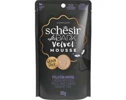 12x Schesir After Dark Velvet Mousse Kip & Eend 80 gr