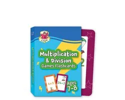 CGP KS2 Activity Books and Cards- Multiplication & Division Games Flashcards for Ages 7-8 (Year 3)