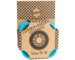 Nijdam Flip Grip Board Wielen - 60 x 39 mm - 4st - Blauw/Geel