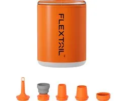 Flextail luchtbed pomp Tiny Pump X2 - Oplaadbare luchtbedpomp - 400LM lantaarn - 3-in-1 - Oranje